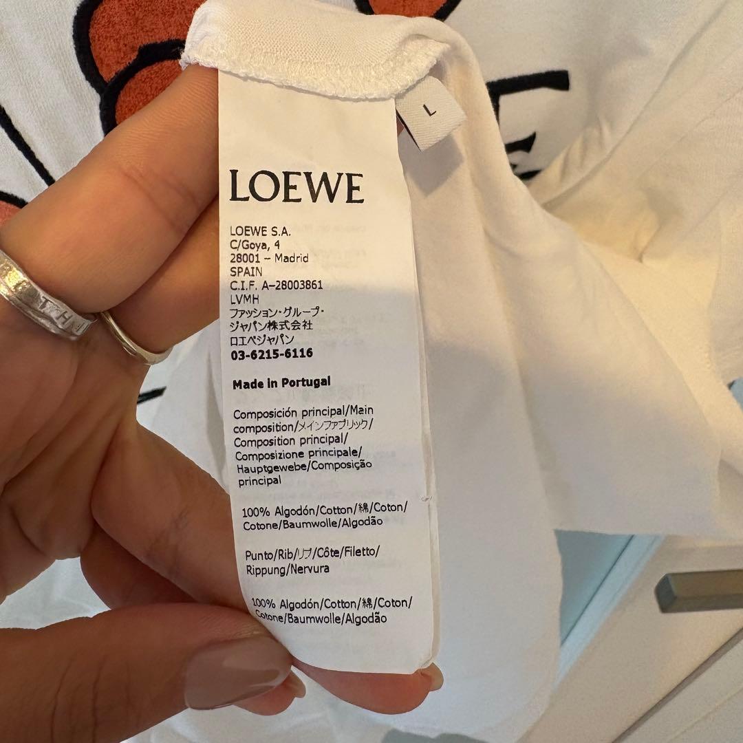 LOEWE チューリップ刺繍 半袖Tシャツ