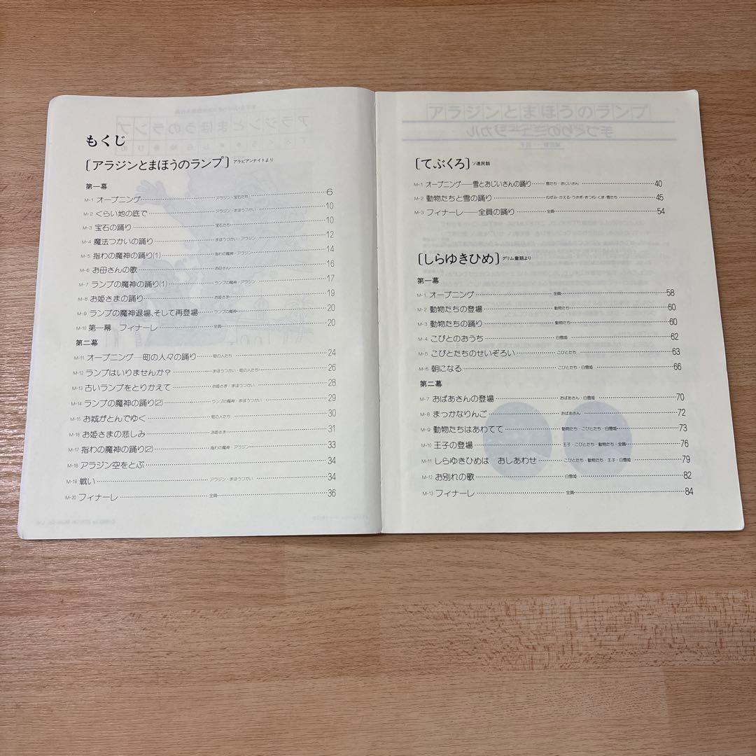 劇台本　発表会　アラジンと魔法のランプ　てぶくろ　しらゆきひめ