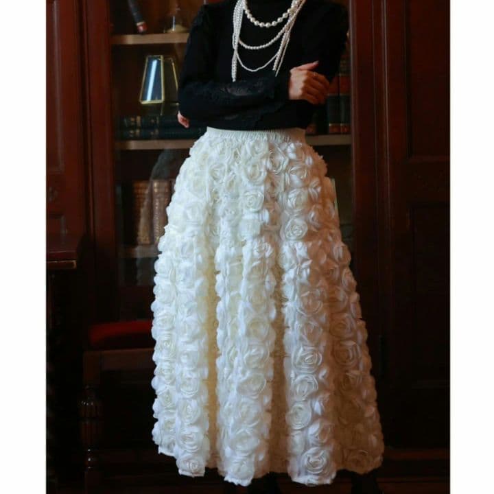 CAWAII　FRENCH PAVE 薔薇スカート