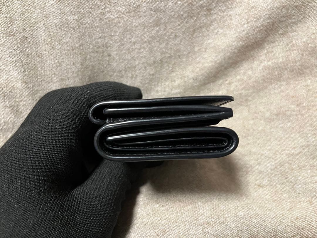 ぽ*こ様 バレンシアガ 三つ折り財布 クロコ型押し