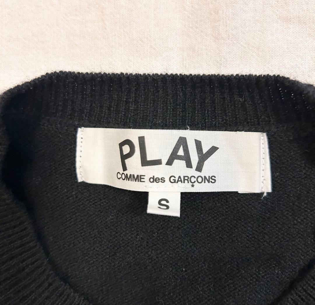 PLAY COMME des GARÇONS カーディガン 黒　S