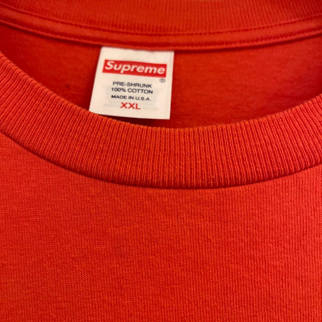Supreme オレンジ Tシャツ XXL