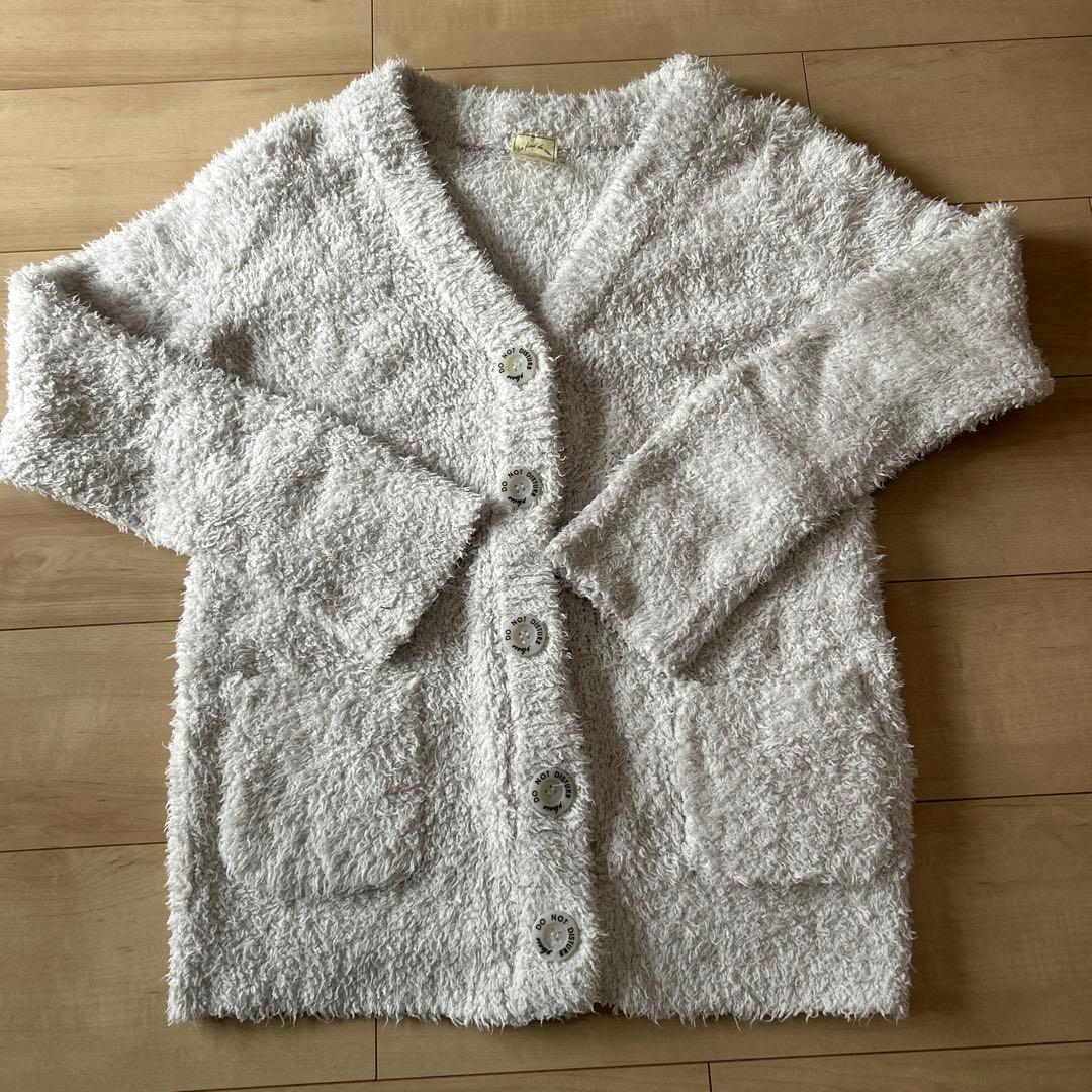 ジェラートピケ　部屋着　長袖長ズボン　ホワイト　ルームウェアセット　美品