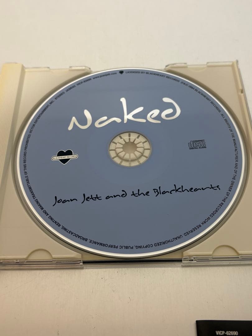 帯付 Joan Jett / Naked 日本盤先行発売 ジョーン・ジェットCD