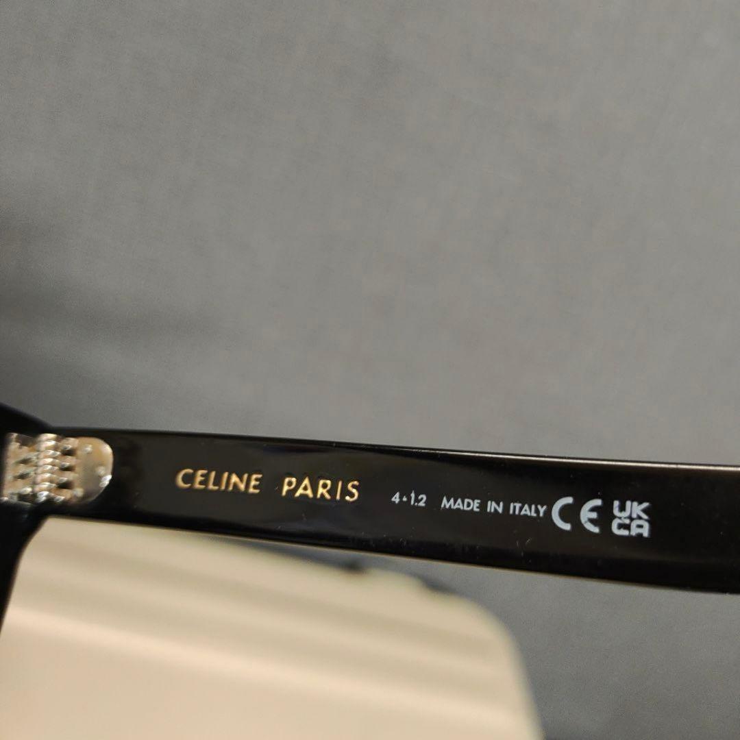 【美品】CELINE　セリーヌ　サングラス　ブラック　ゴールド　男女兼用