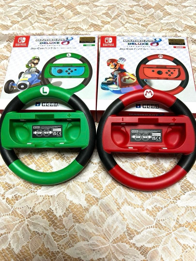 マリオカート8 デラックス　Joy-Conハンドル　マリオルイージセット