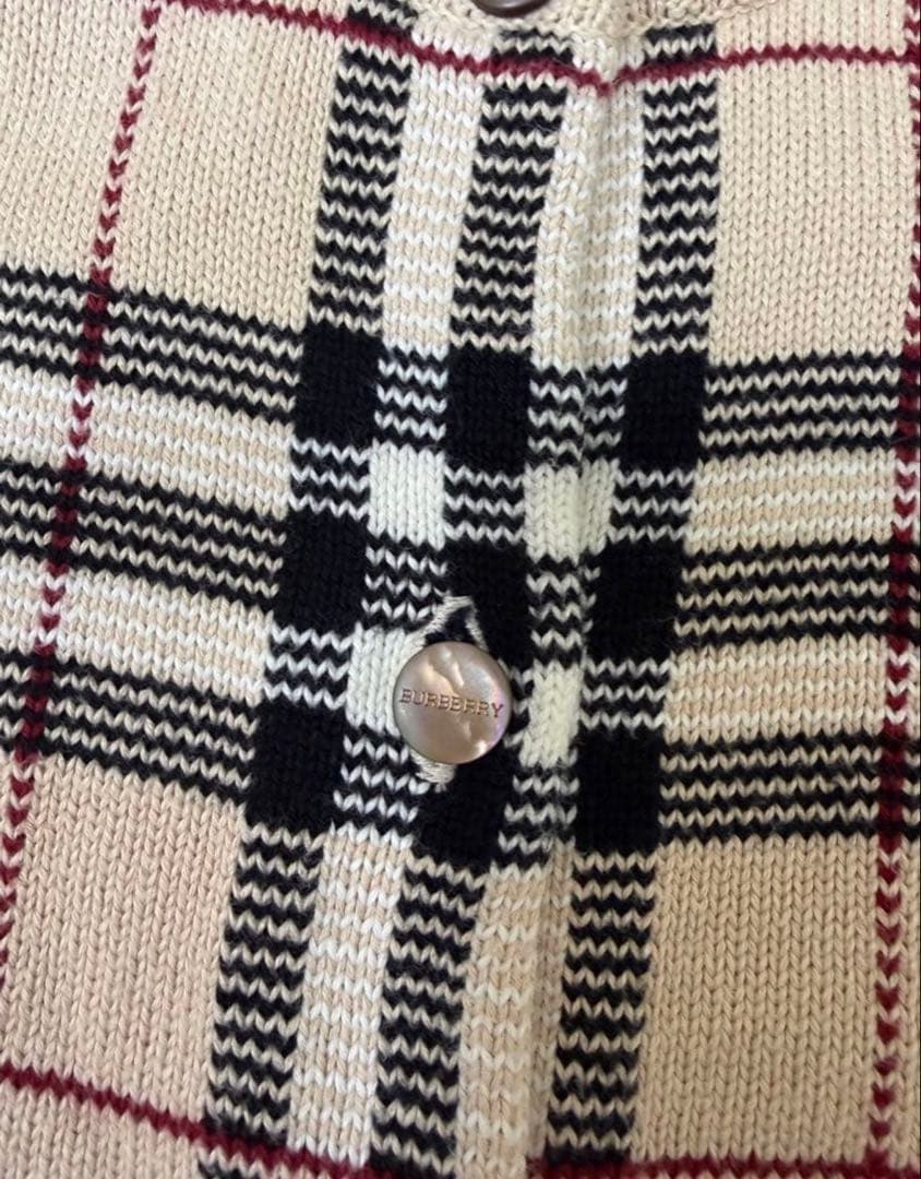 BURBERRY London ノバチェック柄カーディガンサイズ2