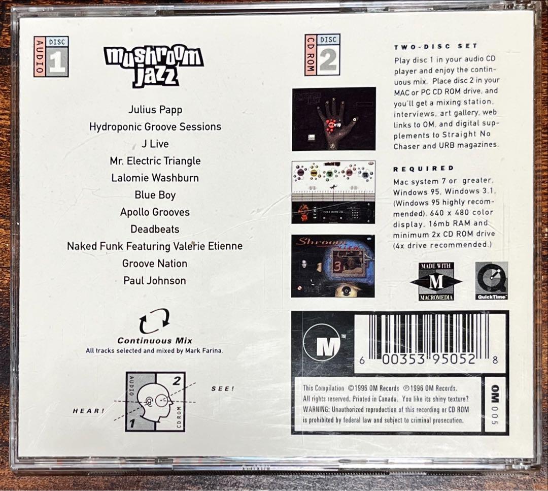 希少廃盤美品！​Mark Farina / Mushroom Jazz 2CD