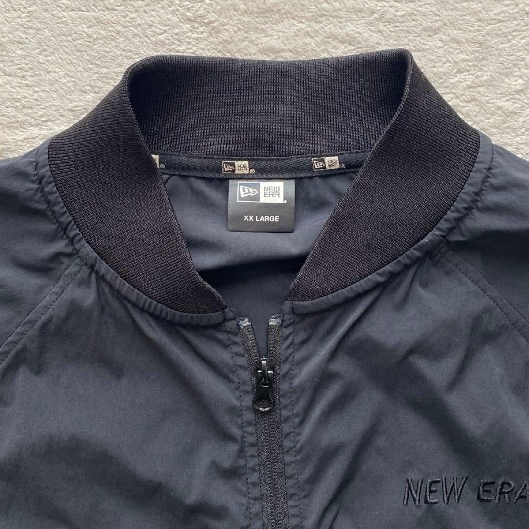 【NEW ERA】 美品 ニューエラ ジャケット 春先 ブラック XXL