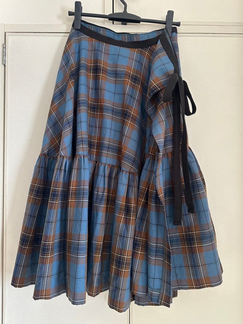 AD2001 JUNYA WATANABE タータンチェック ラップスカート