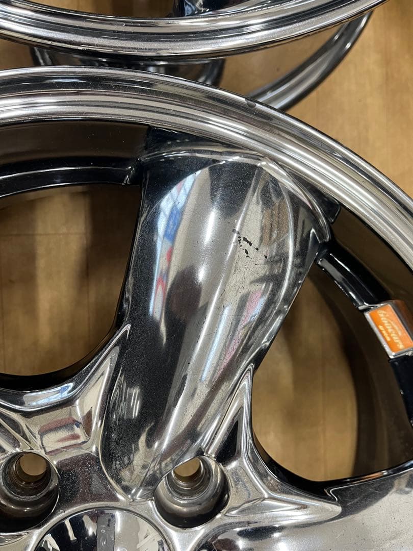【現品限り】ワーク グッカーズ中古アルミホイール 15インチ4本セット軽自動車