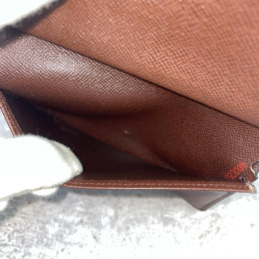 【微美品】LOUIS VUITTON ルイヴィトン　ダミエ　折り財布 がま口