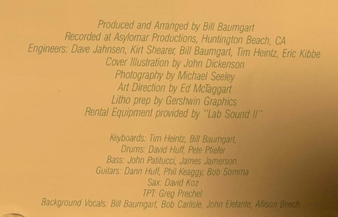 洋楽 BILL BAUMGART