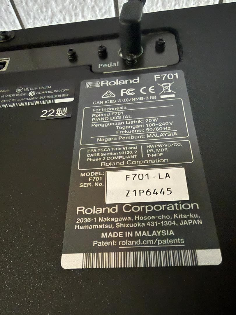 ワンダーさん専用 Roland 電子ピアノ F701-LA 送料椅子込 2022