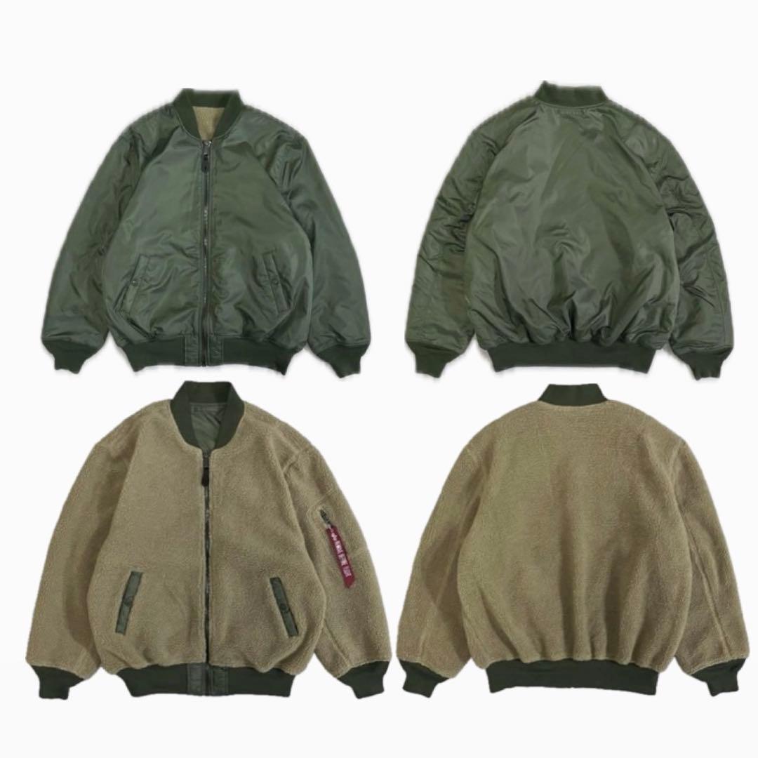 超美品　ALPHA L-2B シェルパ フリース ルーズ フライトジャケット