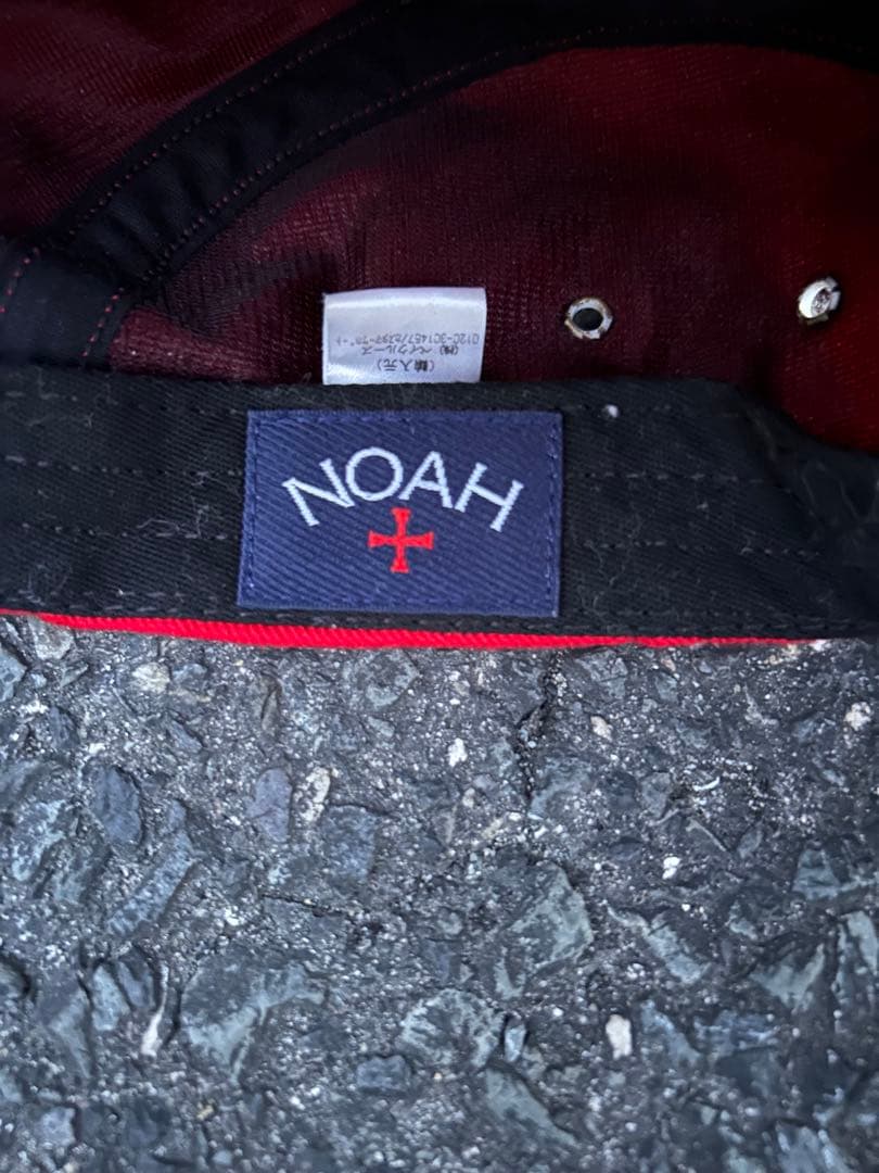 【美品】 通気孔付き レア NOAH ノア 赤 キャップ アメリカ製