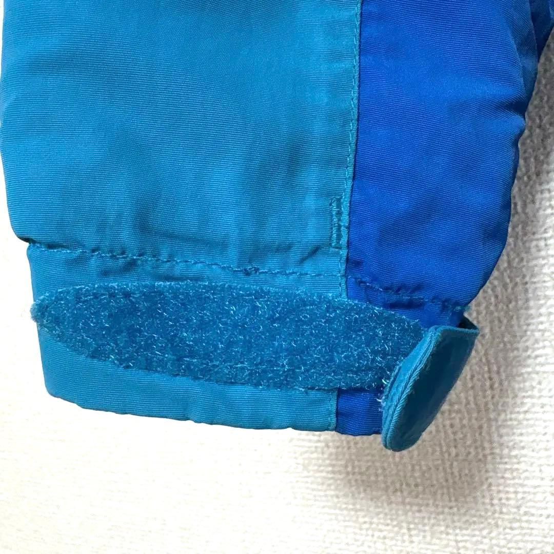mont-bell キッズ スキーウェア 110 上下 青 雪遊び