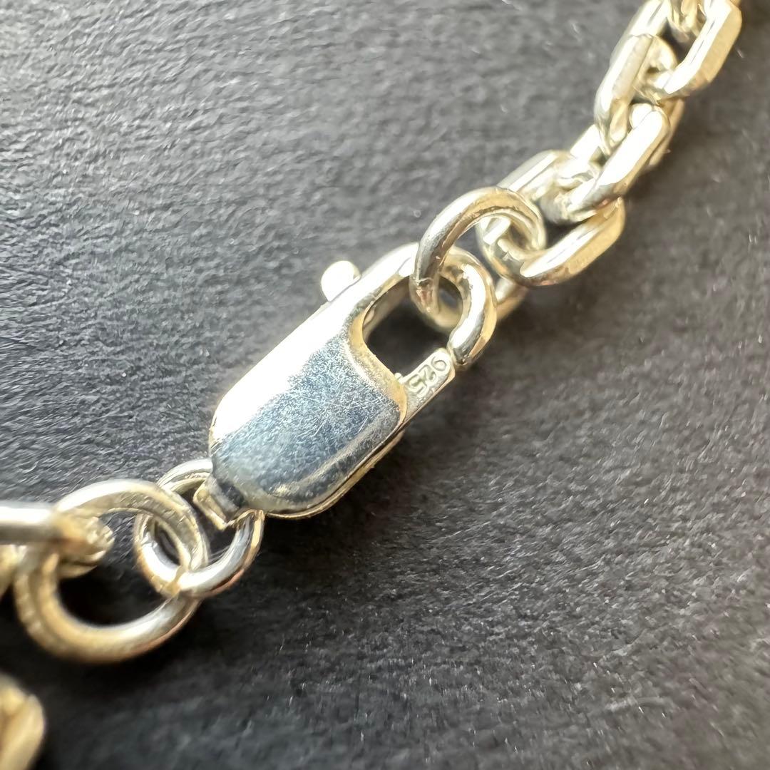 【太め 50㎝】太角チェーンネックレス silver925