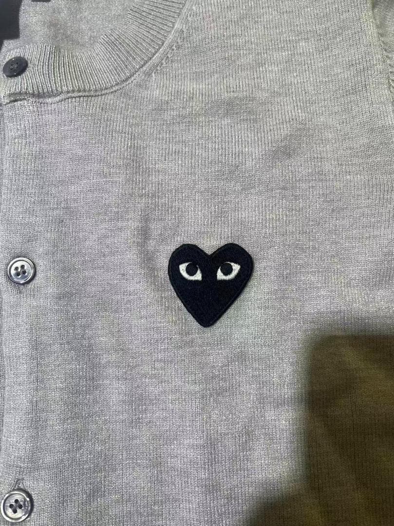 PLAY COMME des GARCONS カーディガンLサイズグレー