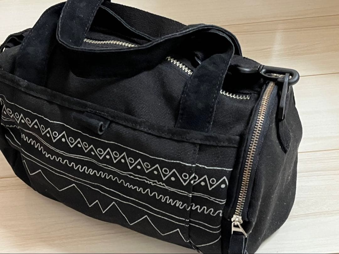 90s OLD STUSSY dram bag black ドラムバッグ　黒