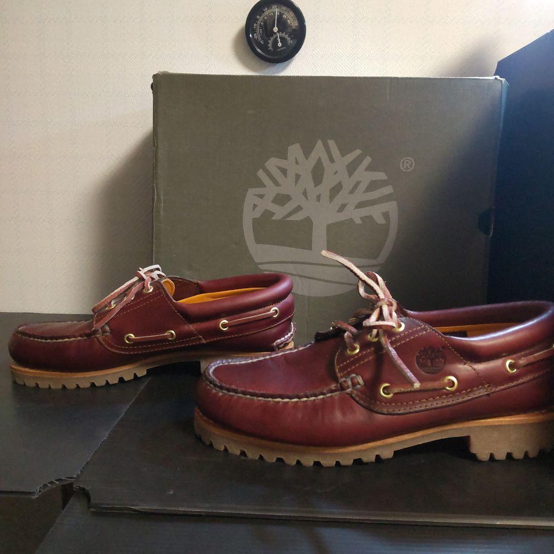 【ケア済・値下げ可】Timberland 3eye バーガンディ