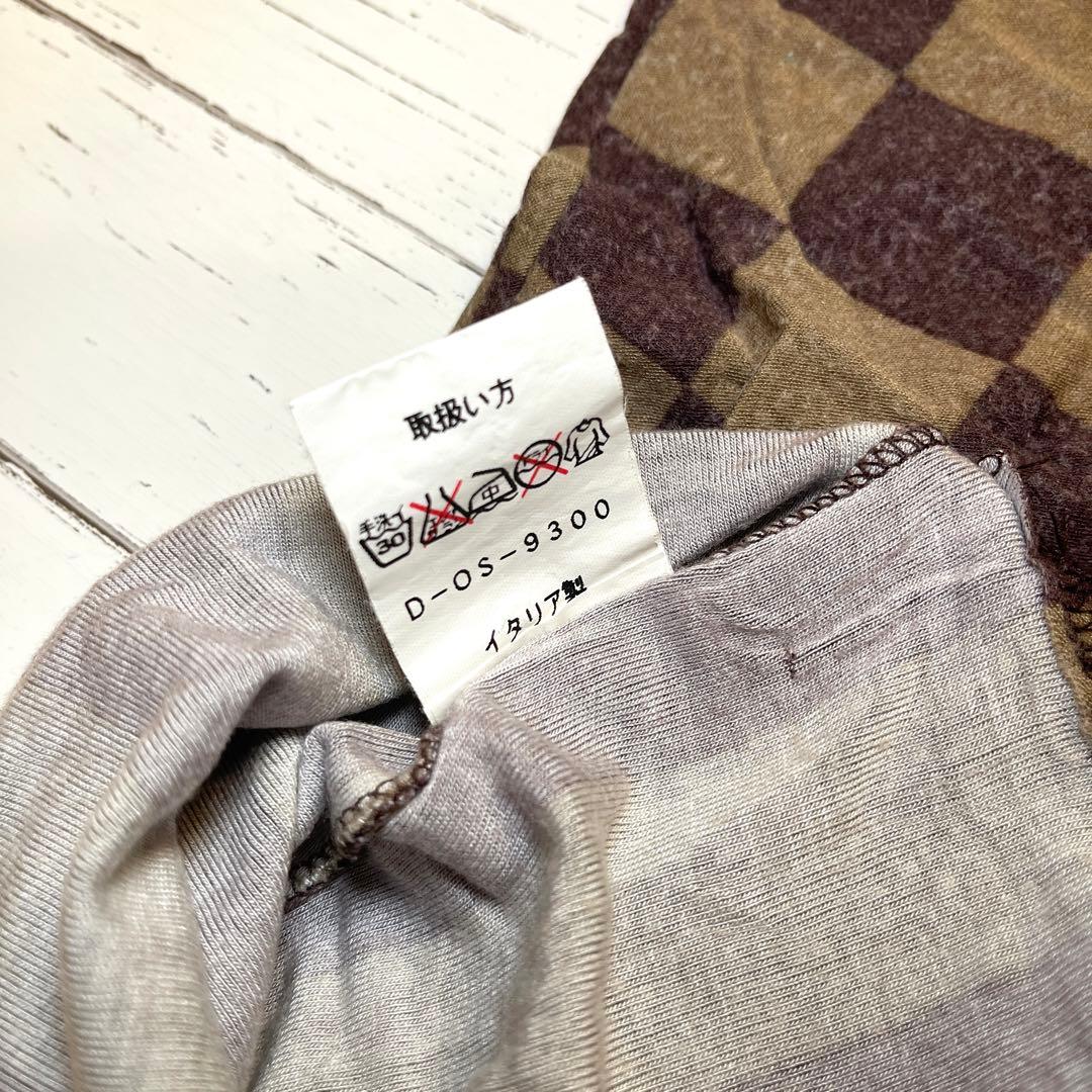 値下げ！【FENDI】フェンディ　ズッカ　ダミエ　Tシャツ(42)
