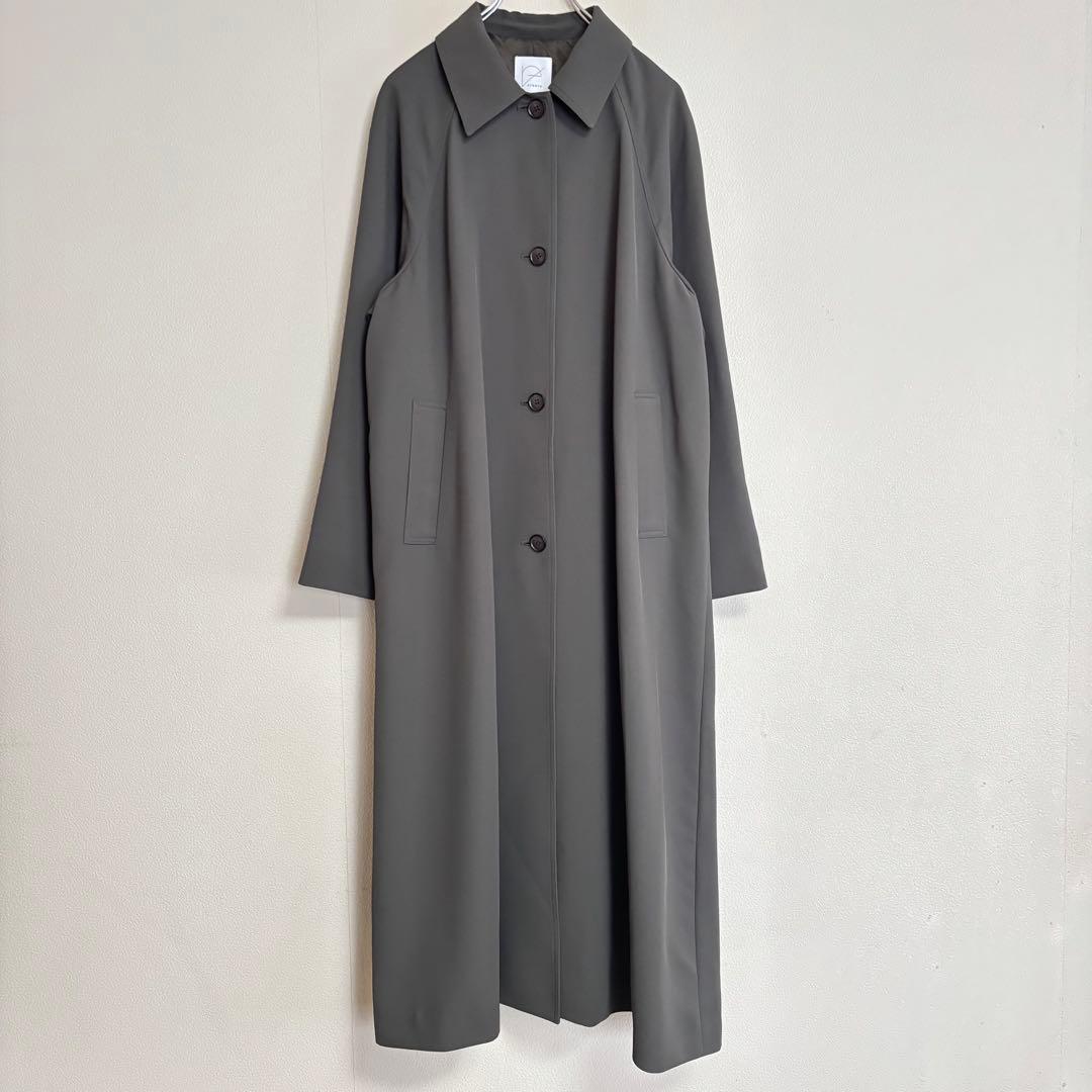【美品】crewre レディース ドレープ ステンカラーコート ロング 2024