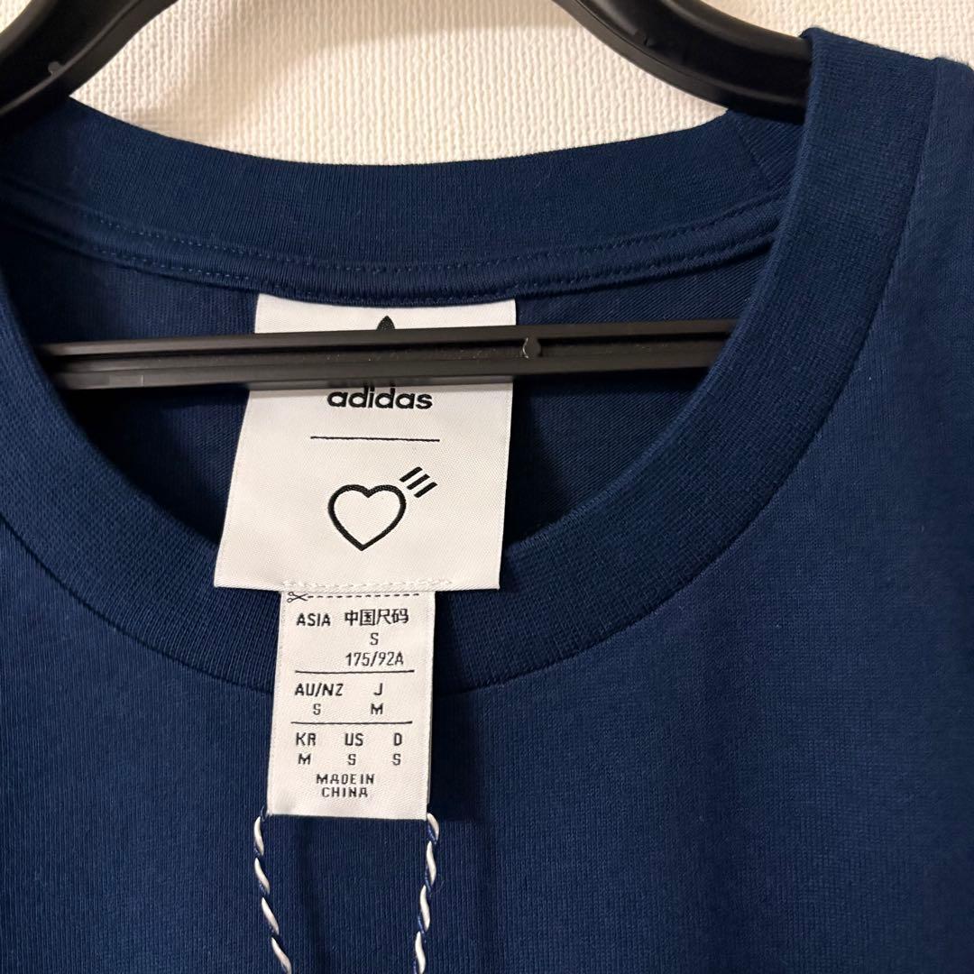 新品 ヒューマンメイド adidas コラボ tシャツ ネイビー 日本Mサイズ