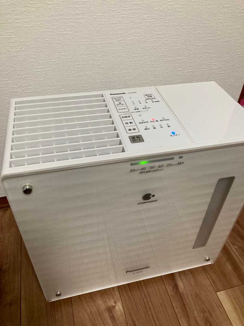 Panasonic 加湿器 ホワイト✴︎状態良いです！新品フィルター付き