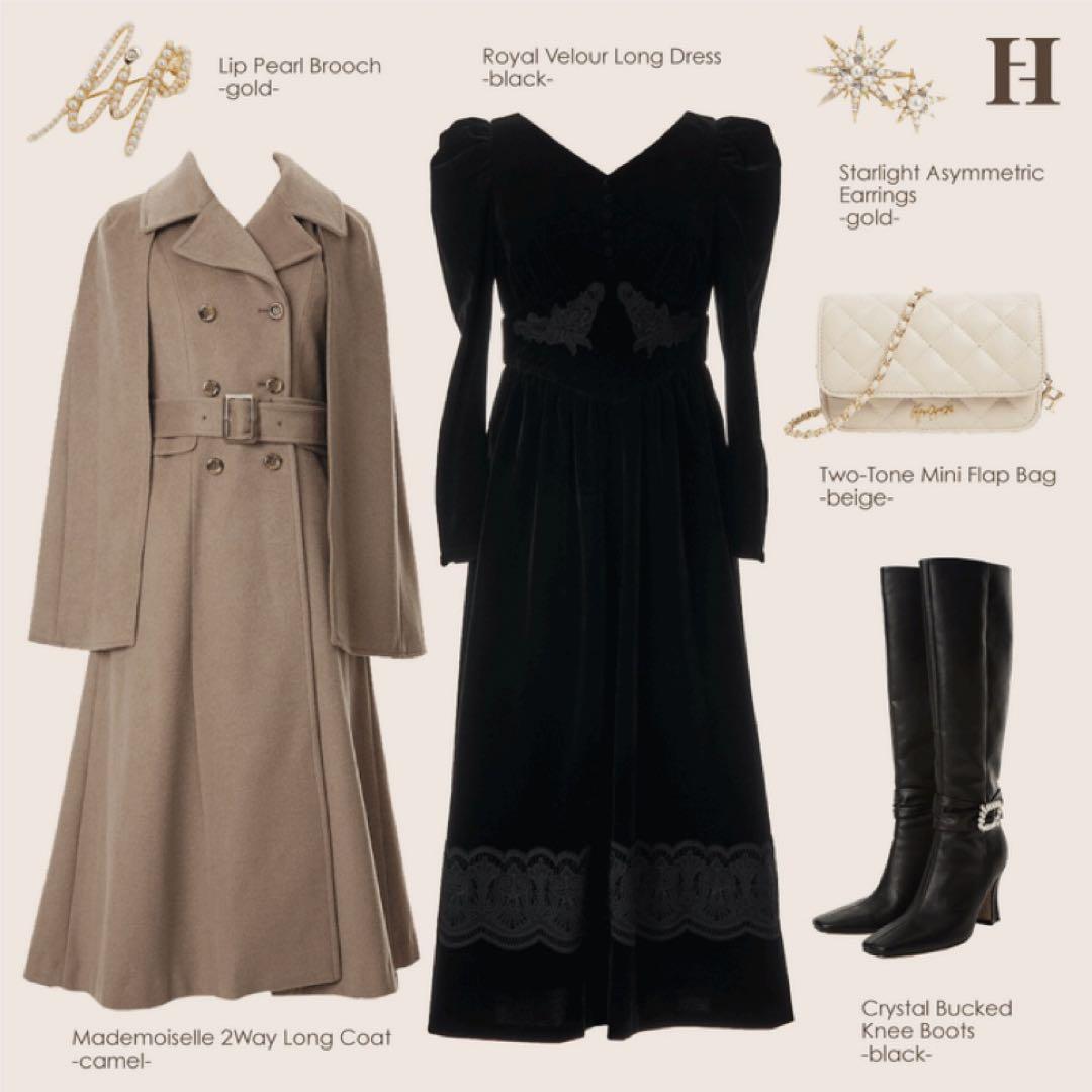 【美品】Herlipto Mademoiselle 2Way Long Coat