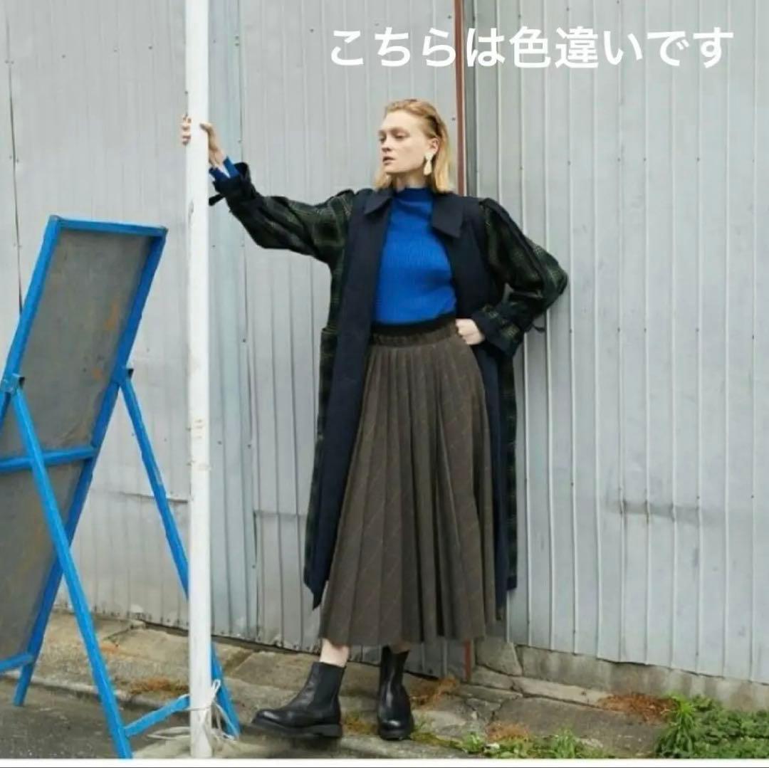M*★様 ENFOLD エンフォルド グレンチェックカットオフプリーツスカート