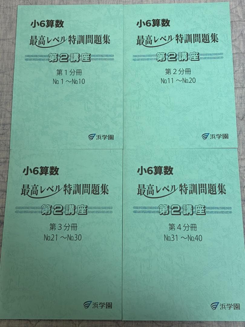 り*ん様 浜学園 小6 算数 最高レベル特訓問題集 解答・解説 全16冊セット