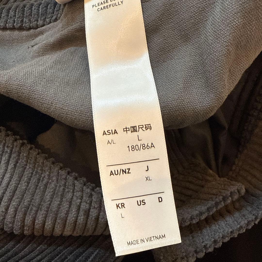 専用品　未使用adidas コーデュロイパンツ Lサイズ ダークグレー
