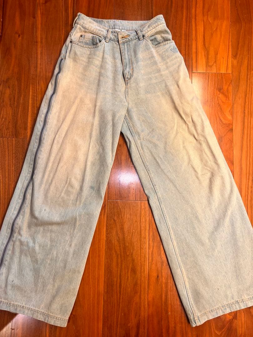 値下げ可　adidas DENIM ZIP PANT JX9210 27インチ