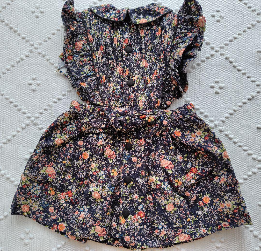 【新品・未使用】Bonjour Diary　Apron dress　2Y