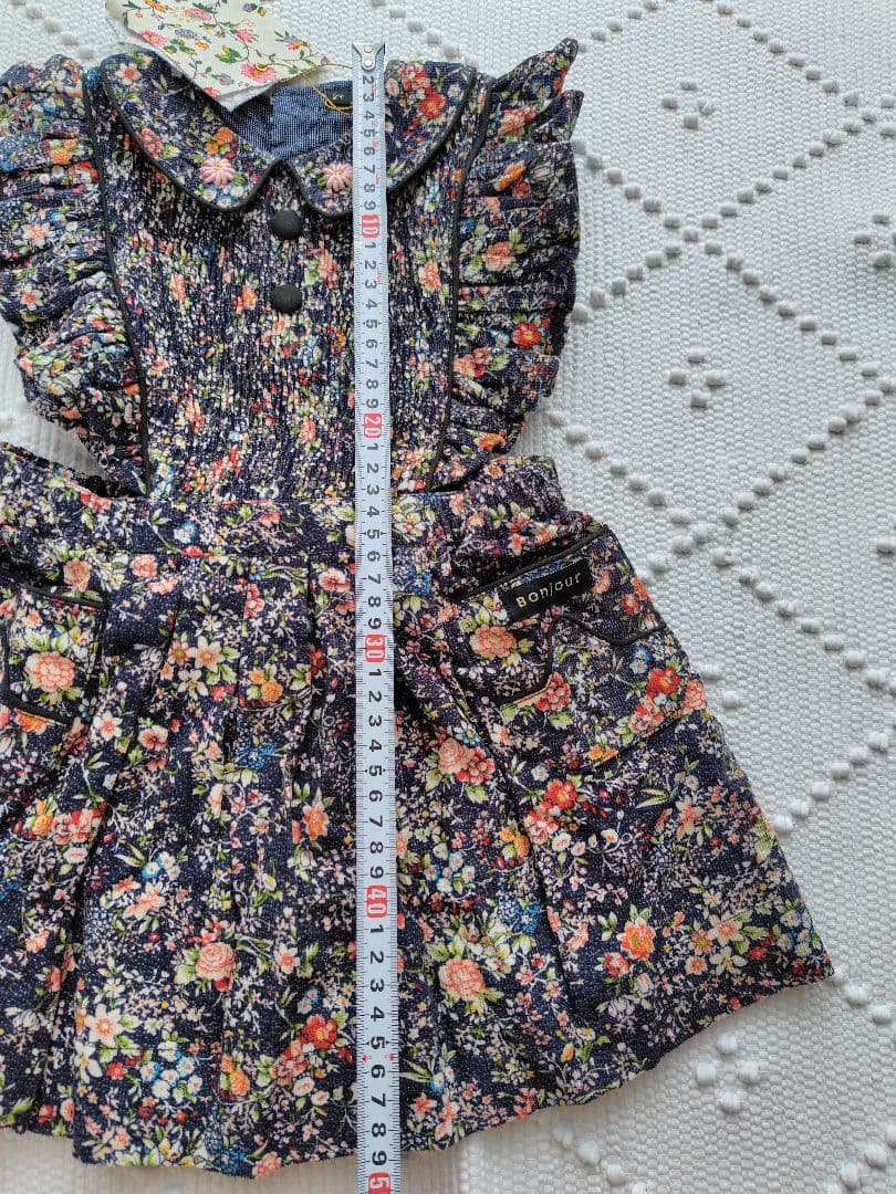 【新品・未使用】Bonjour Diary　Apron dress　2Y