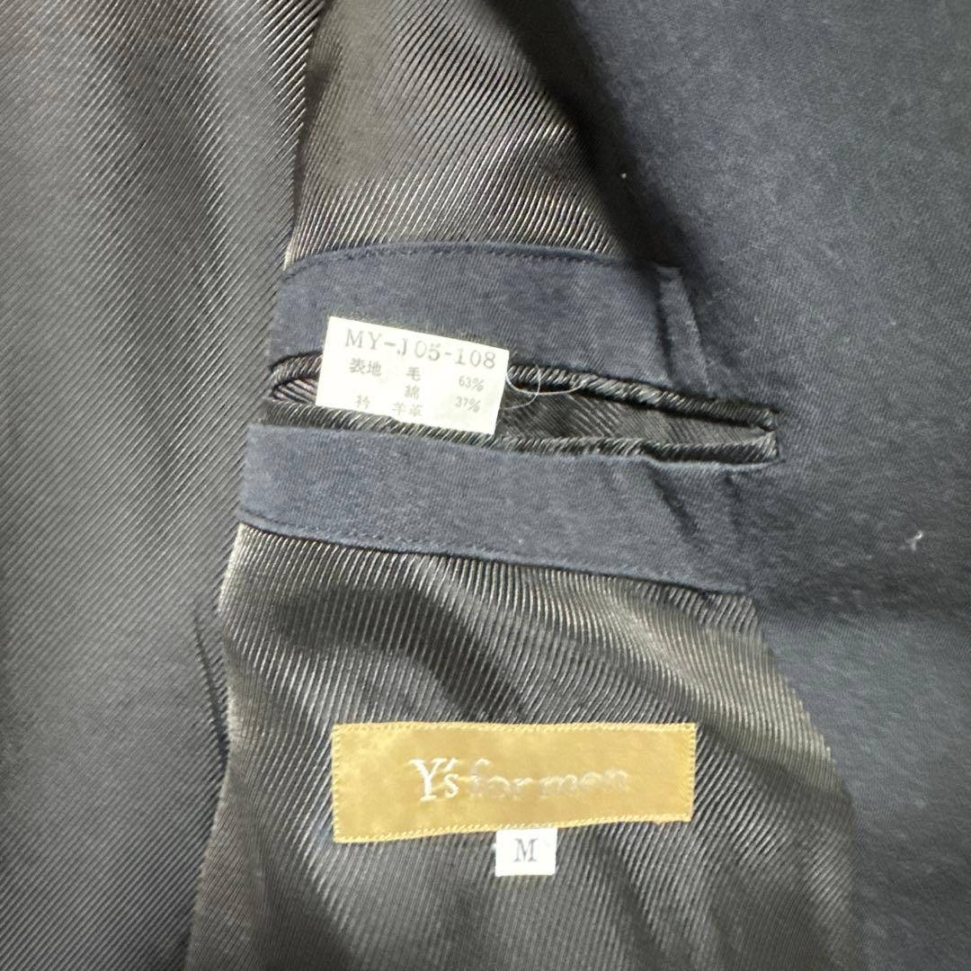 Y's for men ジャケット　襟レザー