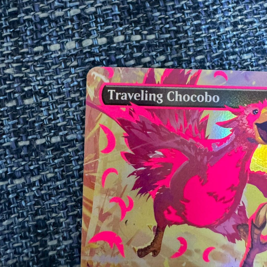 MTG　旅するチョコボ　ネオンインク　赤　ピンク　FOIL FF chocobo
