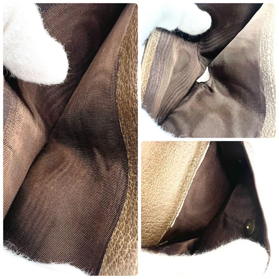 極美品✨GUCCI グッチ 二つ折り財布 GG柄 オールドグッチ PVC 総柄