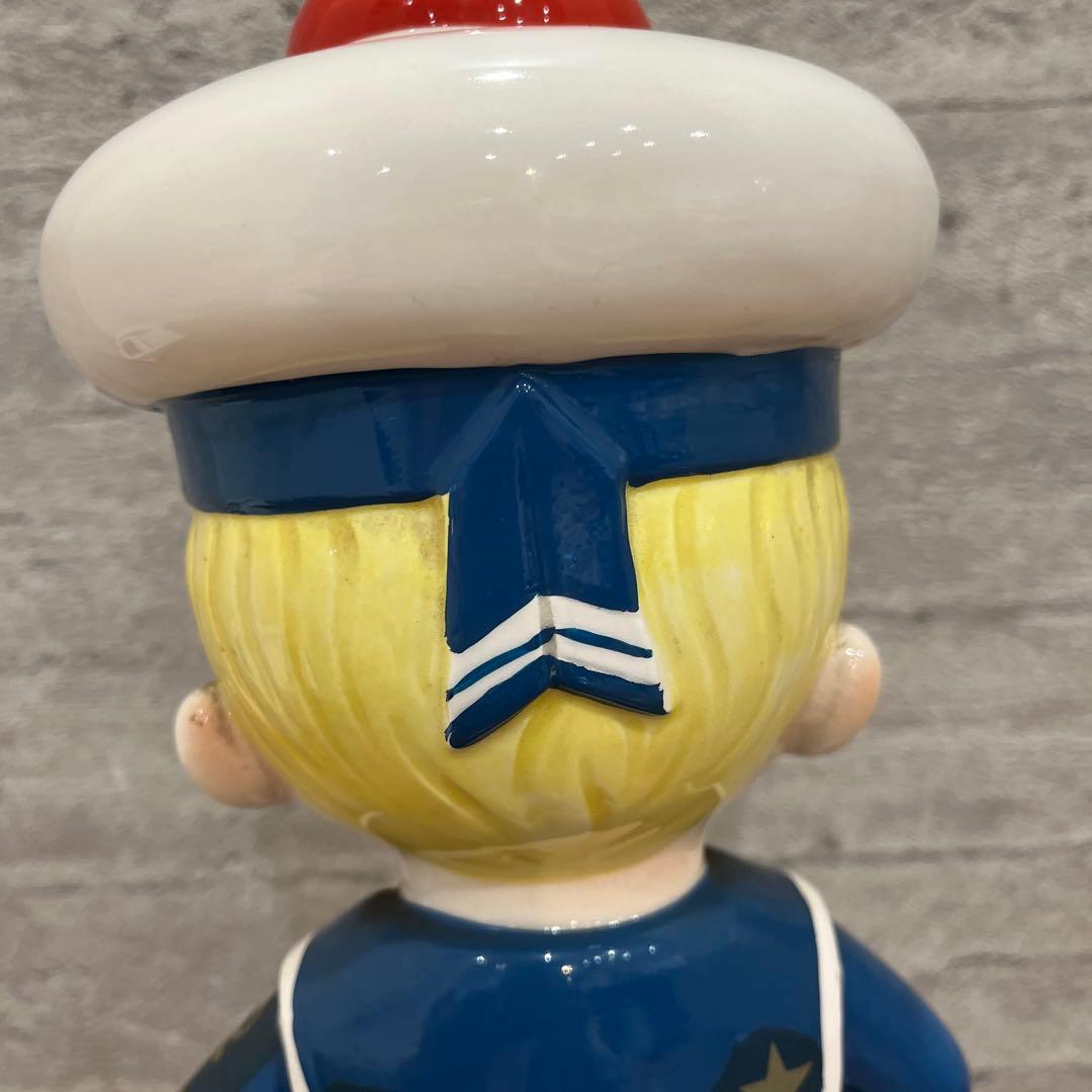 内藤ルネ 水平 陶器 貯金箱 置物 RUNE レトロ レア物★AK9