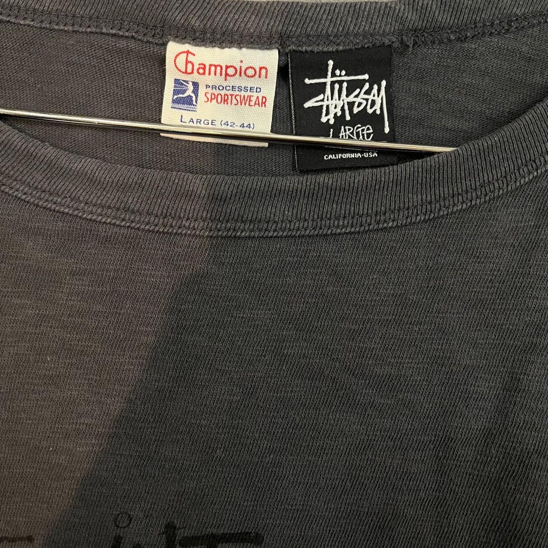 n*a様 美品stussy champion ローラ Tシャツ ステューシー チ
