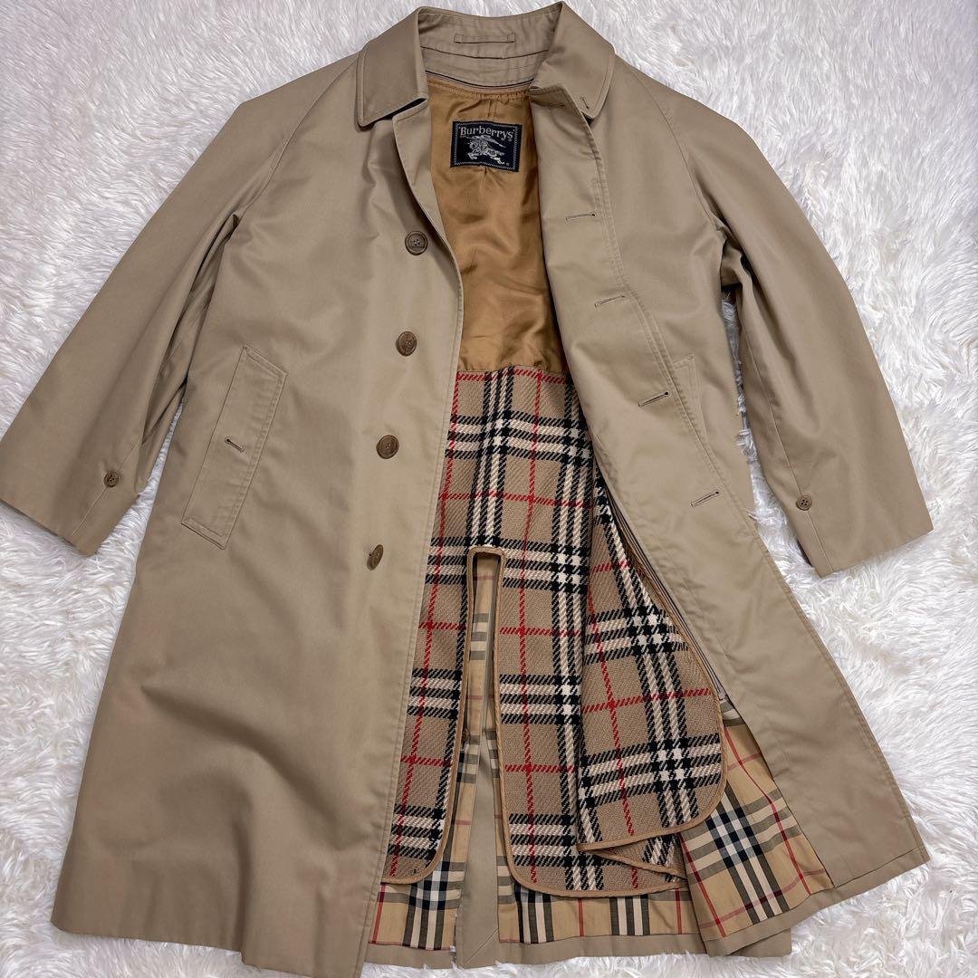 希少 80s Burberrys バーバリー ステンカラーコート ヴィンテージ