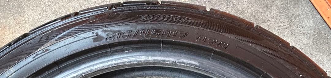 23年ダンロップディレッツァDZ102 215/45R17 87W 2本セット②