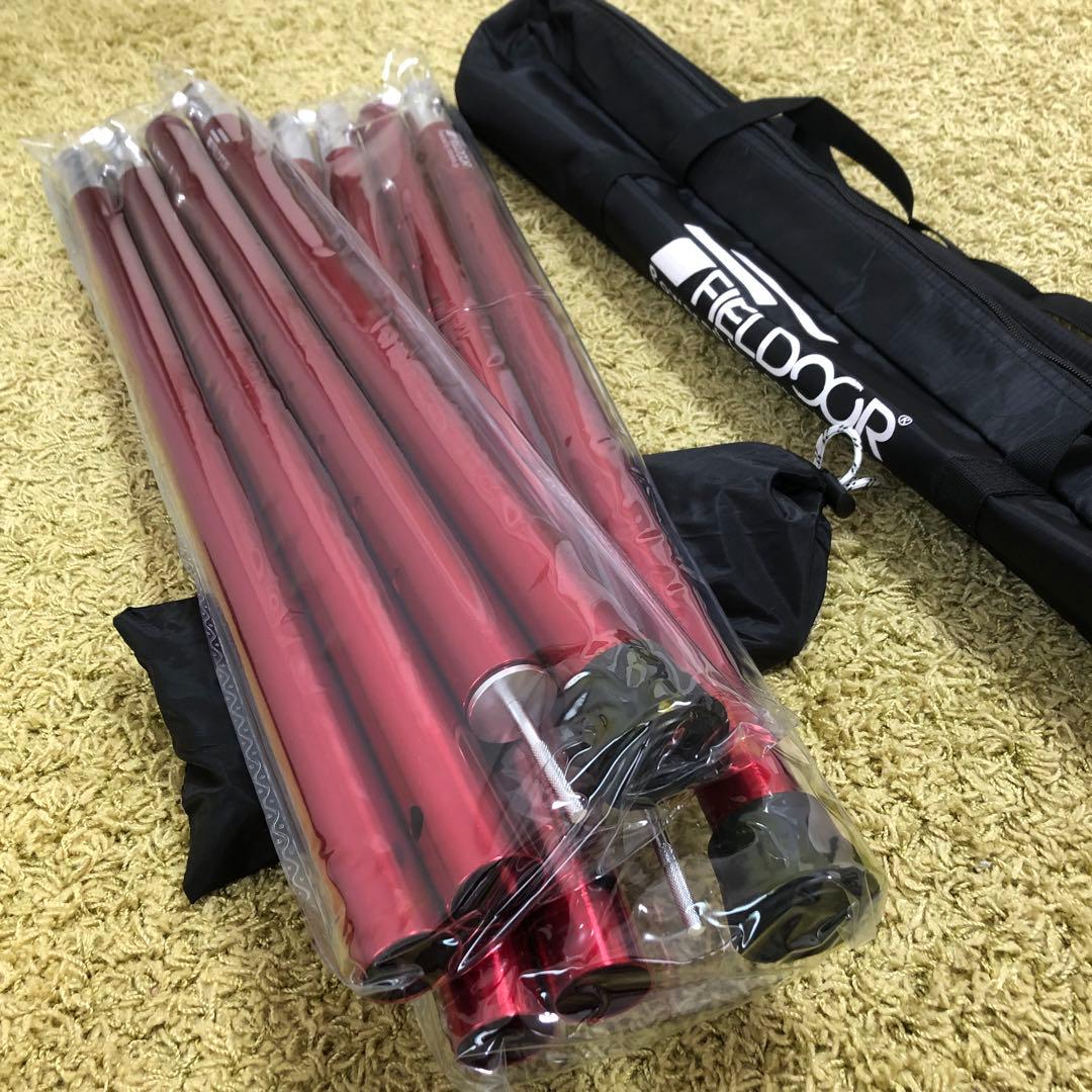 ★未使用★ FIELDOOR ヘキサタープ Mサイズ ダークブラウン フルセット