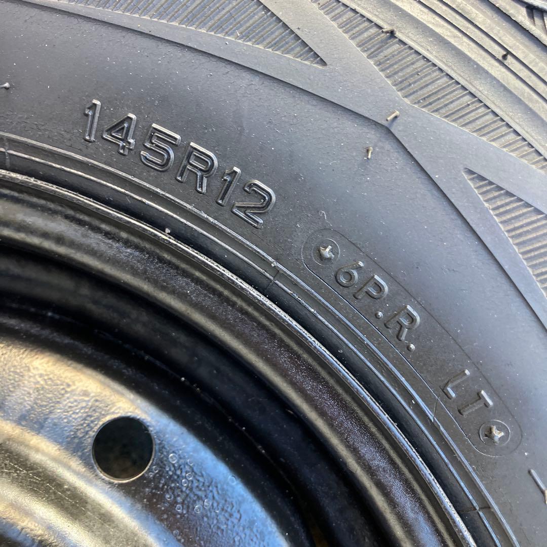 ２本売り12インチ スタッドレスタイヤ 日本製145R12 80 LT貨物用