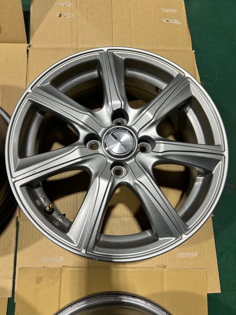 直接取引限定 15インチ シルバー アルミホイール 5スポーク PRD