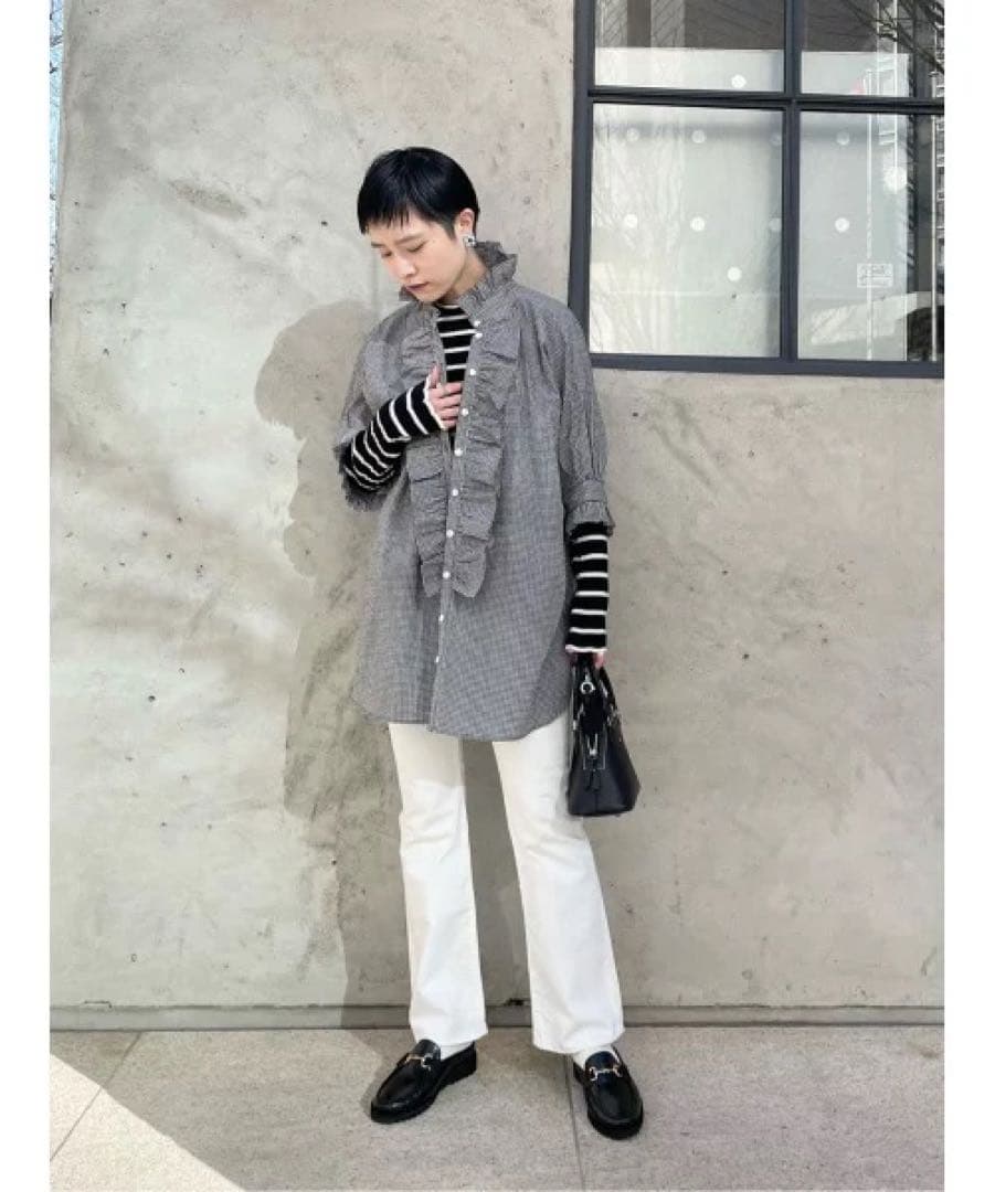 新品★ セミフレア デニムパンツ 白 UNITED ARROWS ¥19800