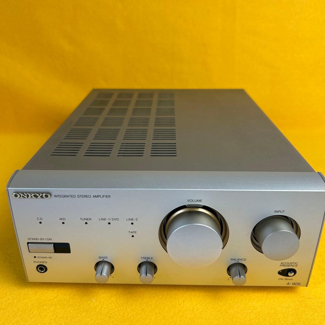 ONKYO オーディオ機器 プリメインアンプ A-905 リモコン 説明書付