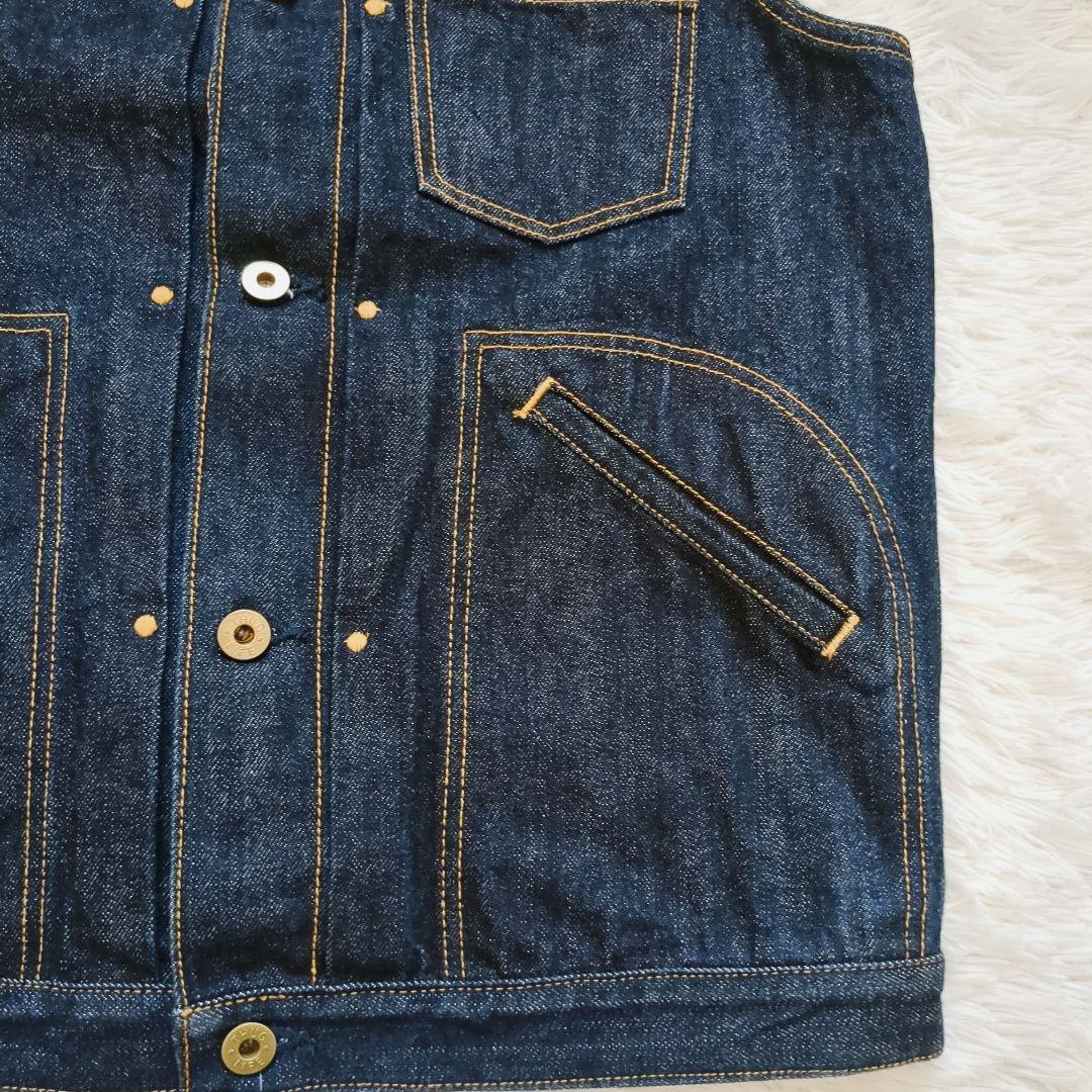 ギャングスタービル THE FIXER インディゴ デニムベスト OLD巻き刺繍