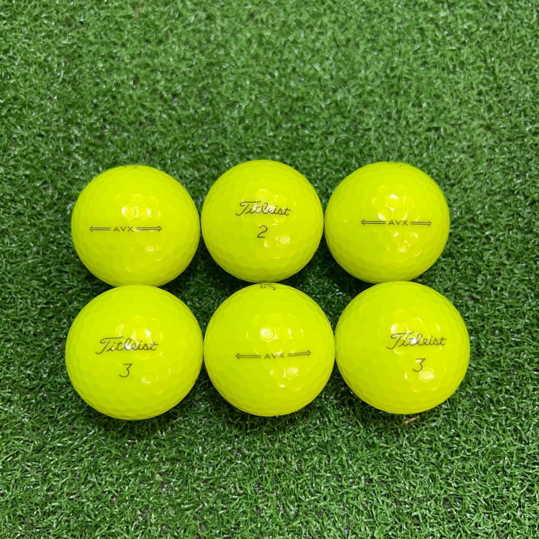 【S85】Titleist AVX 黄 22年 ロストボール 24球